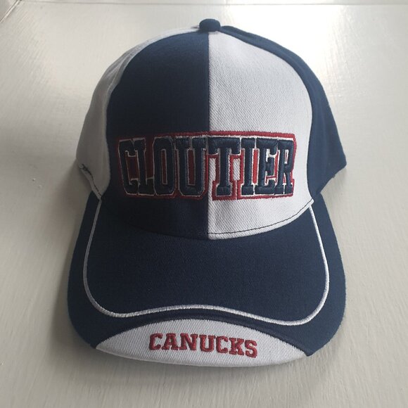 Vintage Dan CLOUTIER 39 VANCOUVER CANUCKS Strapback Pinwheel - Picture 1 of 8
